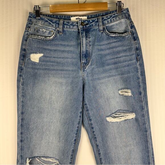Mica Denim Distressed Super High Rise Relaxed Fit Blue Jeans Women’s Size 29 - Picture 3 of 6